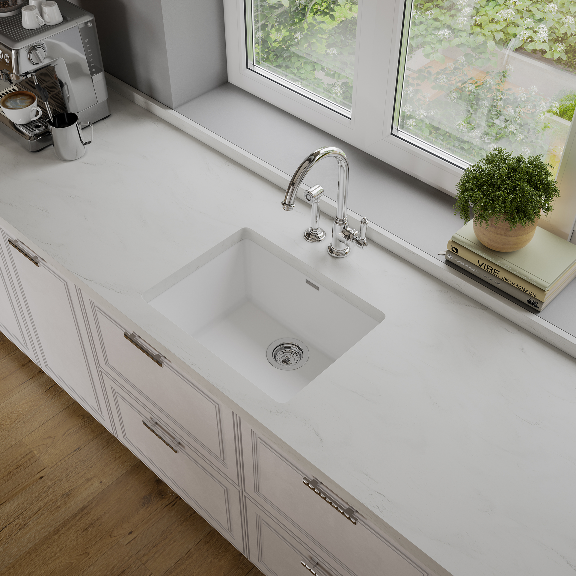 Aurora Blanc, HIMACS - Solid Surface Countertops | LX Hausys US
